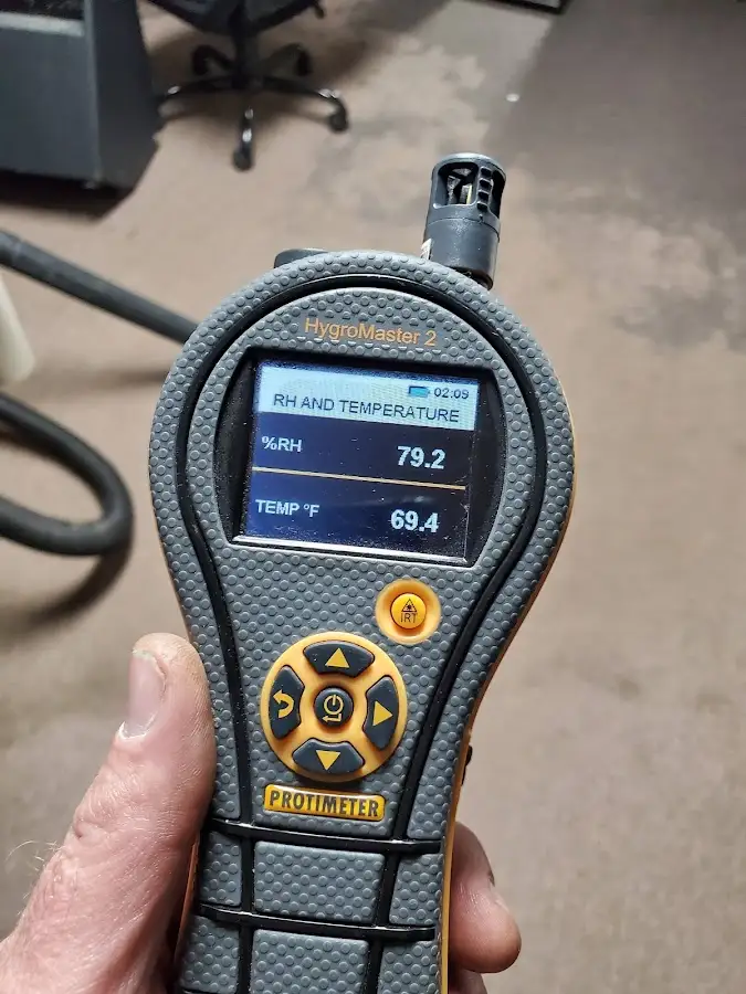 Moisture meter humidity assessment for Fire & Smoke Damage Restoration in Cocoa